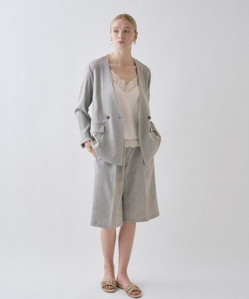 cloenc / クロエンス ショート・ハーフ・半端丈パンツ | 【セットアップ／接触冷感／マシンウォッシュ】リネンライクハーフパンツ | 詳細2