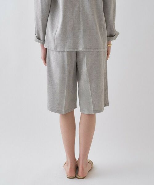 cloenc / クロエンス ショート・ハーフ・半端丈パンツ | 【セットアップ／接触冷感／マシンウォッシュ】リネンライクハーフパンツ | 詳細6