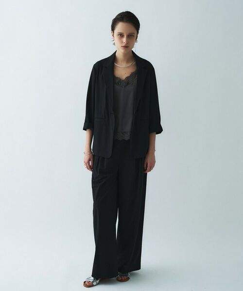 cloenc / クロエンス パンツ | 【接触冷感／UVカット／マシンウォッシュ】エアリークロスストレートパンツ | 詳細10