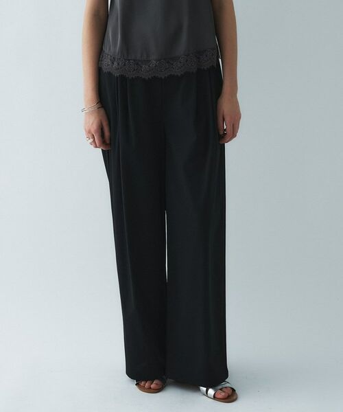 cloenc / クロエンス パンツ | 【接触冷感／UVカット／マシンウォッシュ】エアリークロスストレートパンツ | 詳細12