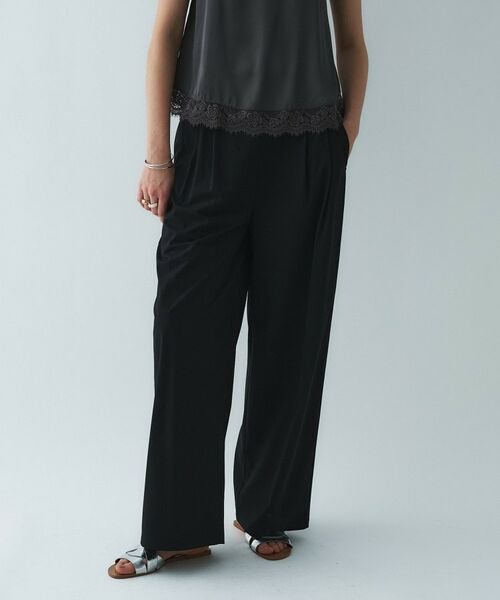 cloenc / クロエンス パンツ | 【接触冷感／UVカット／マシンウォッシュ】エアリークロスストレートパンツ | 詳細13