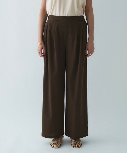 cloenc / クロエンス パンツ | 【接触冷感／UVカット／マシンウォッシュ】エアリークロスストレートパンツ | 詳細17