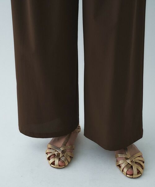 cloenc / クロエンス パンツ | 【接触冷感／UVカット／マシンウォッシュ】エアリークロスストレートパンツ | 詳細23