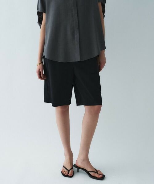 cloenc / クロエンス ショート・ハーフ・半端丈パンツ | 【接触冷感／UVカット／マシンウォッシュ】ギャザーリボンハーフパンツ | 詳細10