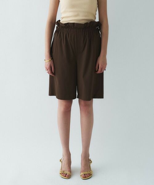 cloenc / クロエンス ショート・ハーフ・半端丈パンツ | 【接触冷感／UVカット／マシンウォッシュ】ギャザーリボンハーフパンツ | 詳細14
