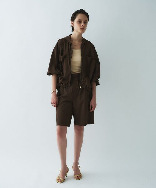 cloenc / クロエンス ショート・ハーフ・半端丈パンツ | 【接触冷感／UVカット／マシンウォッシュ】ギャザーリボンハーフパンツ | 詳細7