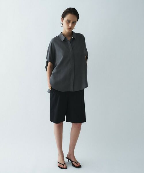 cloenc / クロエンス ショート・ハーフ・半端丈パンツ | 【接触冷感／UVカット／マシンウォッシュ】ギャザーリボンハーフパンツ | 詳細9