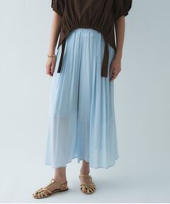 cloenc / クロエンス ショート・ハーフ・半端丈パンツ | 【手洗い可】エアリーローンガウチョパンツ