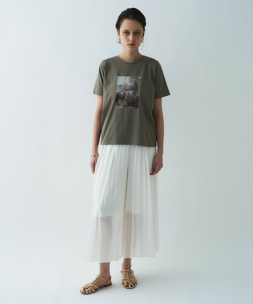 cloenc / クロエンス ショート・ハーフ・半端丈パンツ | 【手洗い可】エアリーローンガウチョパンツ | 詳細1