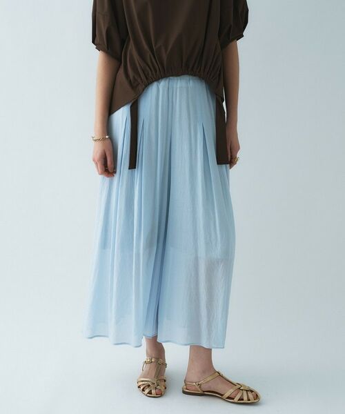 cloenc / クロエンス ショート・ハーフ・半端丈パンツ | 【手洗い可】エアリーローンガウチョパンツ | 詳細11