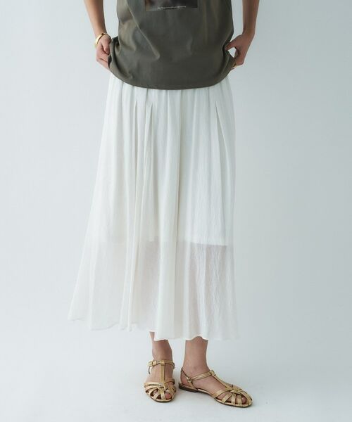 cloenc / クロエンス ショート・ハーフ・半端丈パンツ | 【手洗い可】エアリーローンガウチョパンツ | 詳細2