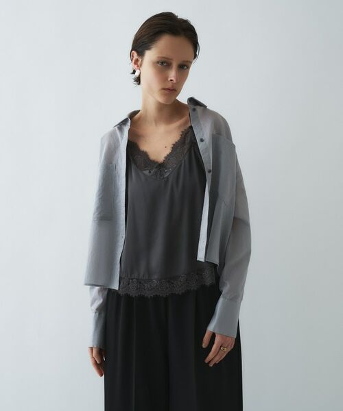 cloenc / クロエンス シャツ・ブラウス | 【手洗い可】シアーストライプシャツ | 詳細14