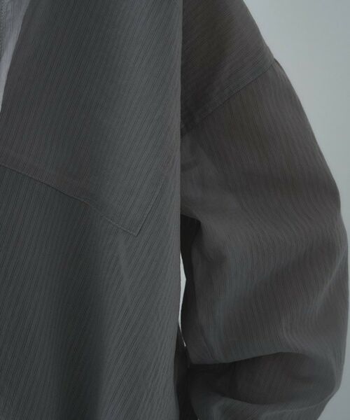 cloenc / クロエンス シャツ・ブラウス | 【手洗い可】シアーストライプシャツ | 詳細17