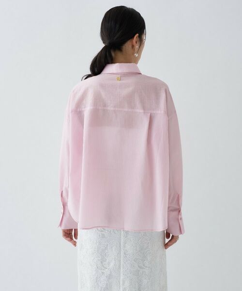 cloenc / クロエンス シャツ・ブラウス | 【手洗い可】シアーストライプシャツ | 詳細20