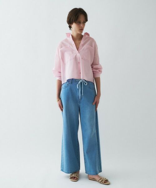 cloenc / クロエンス シャツ・ブラウス | 【手洗い可】シアーストライプシャツ | 詳細6