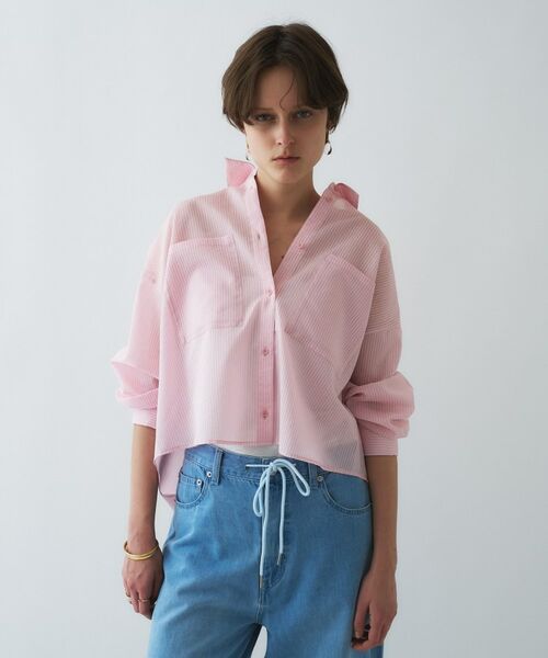 cloenc / クロエンス シャツ・ブラウス | 【手洗い可】シアーストライプシャツ | 詳細7