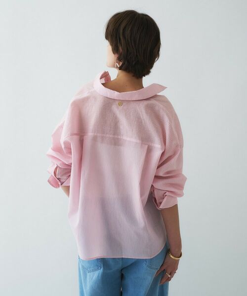 cloenc / クロエンス シャツ・ブラウス | 【手洗い可】シアーストライプシャツ | 詳細9