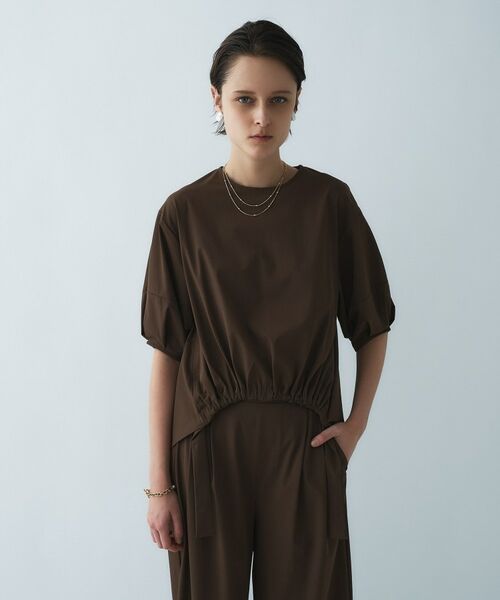 cloenc / クロエンス シャツ・ブラウス | 【接触冷感／UVカット／マシンウォッシュ】エアリーパフスリーブプルオーバー | 詳細3