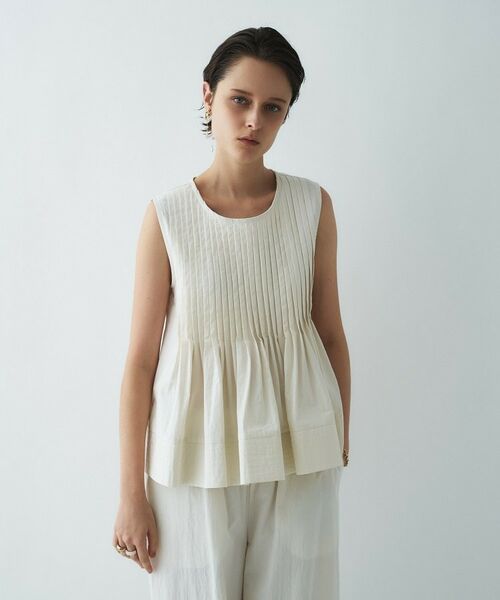 cloenc / クロエンス シャツ・ブラウス | ブロードギャザーブラウス（オフホワイト(003)）
