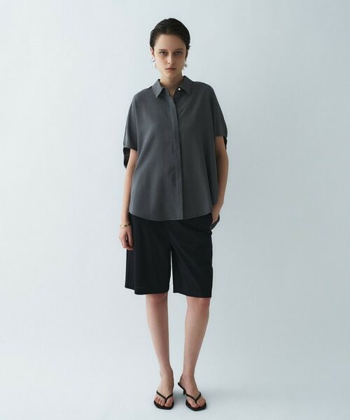cloenc / クロエンス シャツ・ブラウス | 【接触冷感／UVカット／マシンウォッシュ】バルーンオーバーシャツ | 詳細1