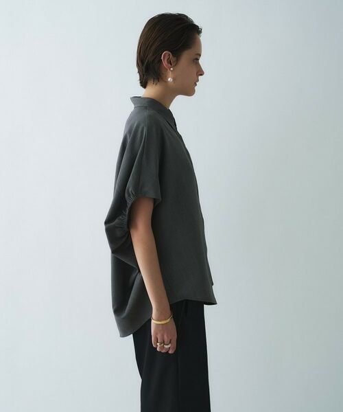 cloenc / クロエンス シャツ・ブラウス | 【接触冷感／UVカット／マシンウォッシュ】バルーンオーバーシャツ | 詳細13