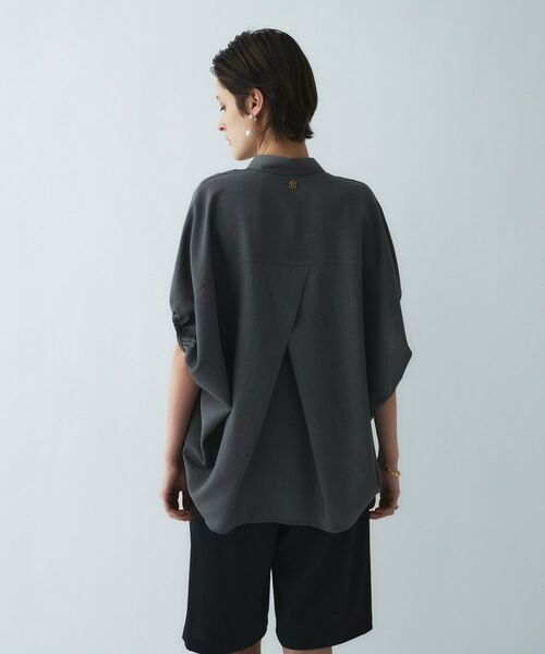 cloenc / クロエンス シャツ・ブラウス | 【接触冷感／UVカット／マシンウォッシュ】バルーンオーバーシャツ | 詳細14
