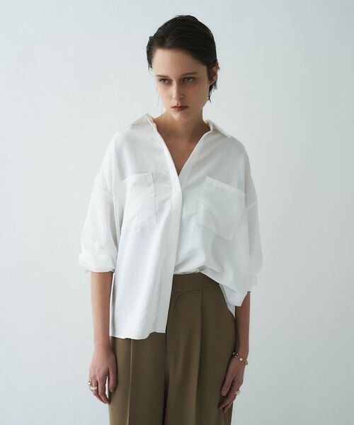 cloenc / クロエンス シャツ・ブラウス | 【手洗い可】サテンシャツ | 詳細3