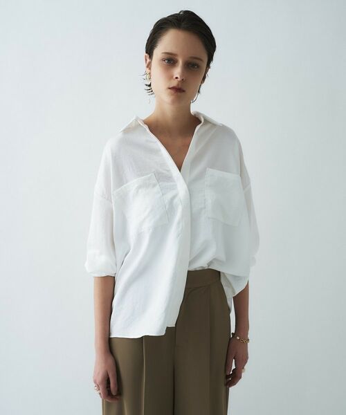 cloenc / クロエンス シャツ・ブラウス | 【手洗い可】サテンシャツ | 詳細4