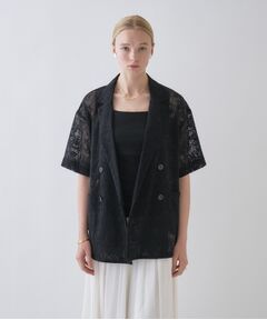 cloenc / クロエンス テーラードジャケット | シアーフラワーメッシュジャケット