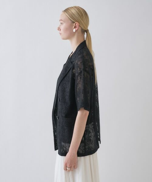 cloenc / クロエンス テーラードジャケット | シアーフラワーメッシュジャケット | 詳細11