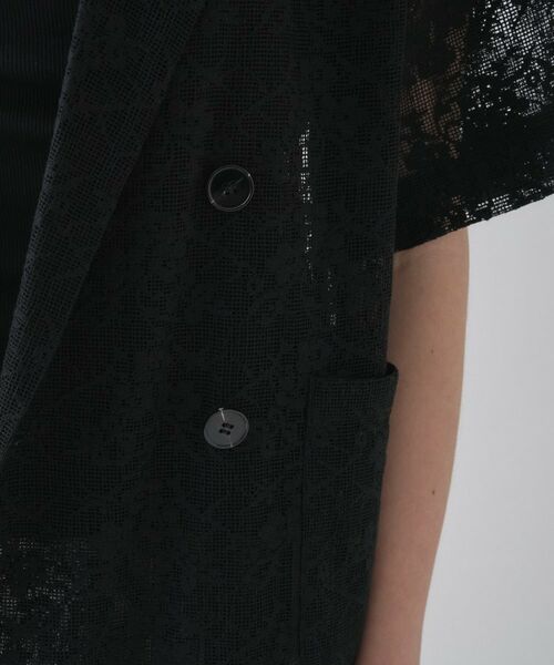 cloenc / クロエンス テーラードジャケット | シアーフラワーメッシュジャケット | 詳細13