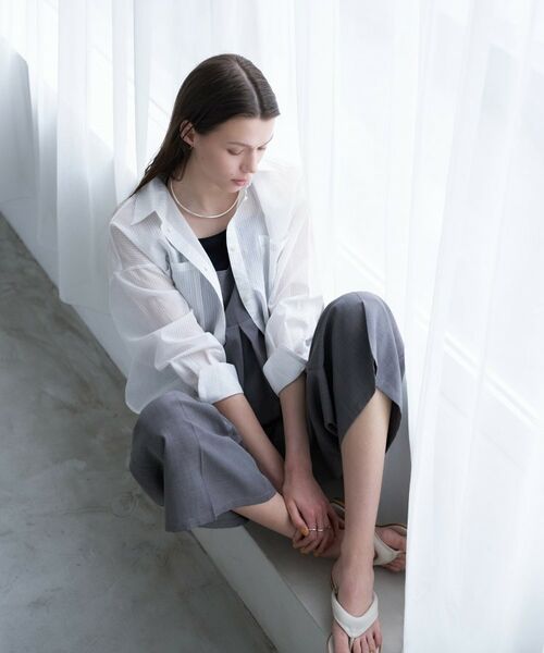 cloenc / クロエンス サロペット・オールインワン | 【接触冷感/UVカット/マシンウォッシュ】キャミオールインワン(チャコールグレー(014))