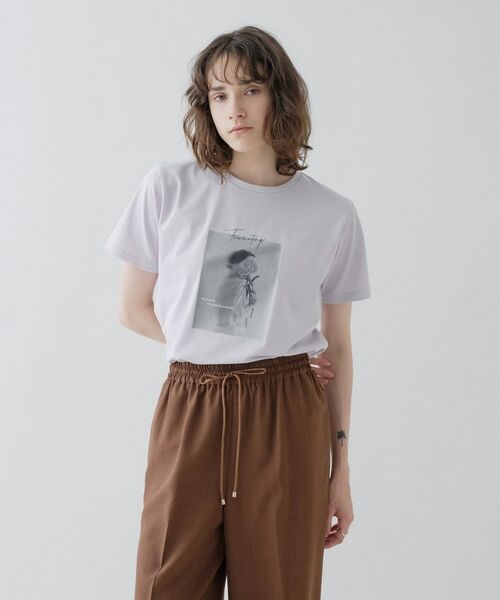 cloenc / クロエンス Tシャツ | フォトプリントTシャツ｜リサイクルポリエステル（ラベンダー(380)）