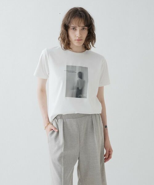 cloenc / クロエンス Tシャツ | フォトプリントTシャツ｜リサイクルポリエステル（ホワイト(701)）