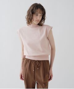 cloenc / クロエンス ニット・セーター | 【接触冷感／マシンウォッシュ】フレンチスリーブニット