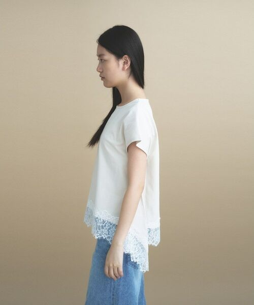 cloenc / クロエンス Tシャツ | 【ひんやり／UVカット】レース フレンチスリーブプルオーバー | 詳細22