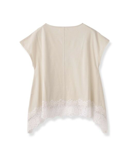 cloenc / クロエンス Tシャツ | 【ひんやり／UVカット】レース フレンチスリーブプルオーバー | 詳細4