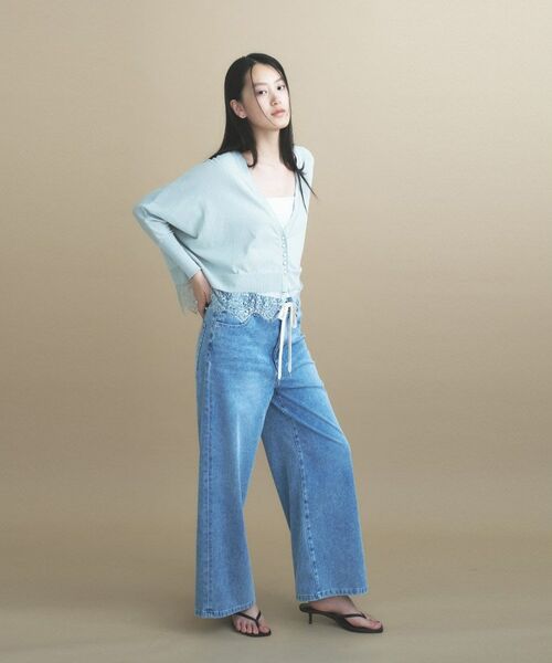 cloenc / クロエンス デニムパンツ | DeniMoove カットデニム ドロストパンツ【360°ストレッチ】 | 詳細2
