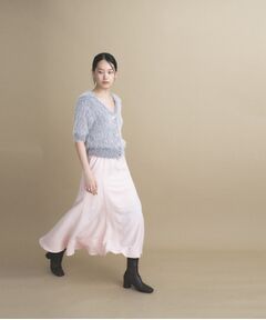 cloenc / クロエンス ロング・マキシ丈スカート | 【手洗い可】フィブリルロングフレアスカート