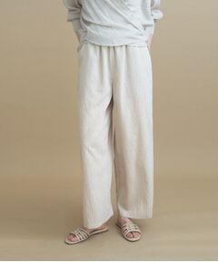 cloenc / クロエンス パンツ | 【ひんやり／マシンウォッシュ】ストライプイージーパンツ　セットアップ対応