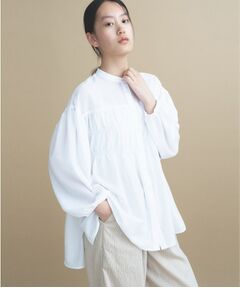 cloenc / クロエンス シャツ・ブラウス | 【マシンウォッシュ】シャーリング チュニックブラウス