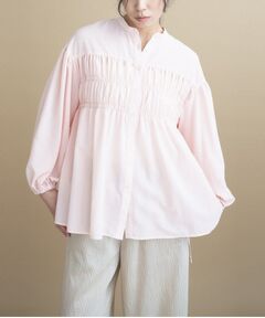 cloenc / クロエンス シャツ・ブラウス | 【マシンウォッシュ】シャーリング チュニックブラウス
