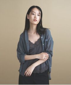 cloenc / クロエンス シャツ・ブラウス | 【通気性◎／2WAY】コットンカシュクールシャツ