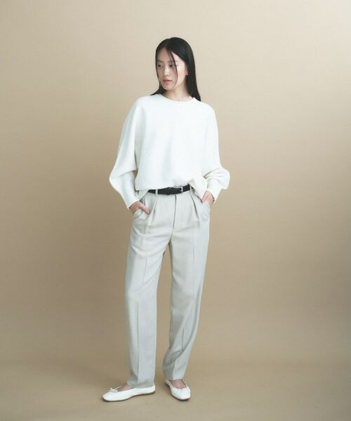 cloenc / クロエンス ニット・セーター | 【WEB限定カラーあり】ドルマンスリーブニット 美フォルム 10色展開(オフホワイト(003))