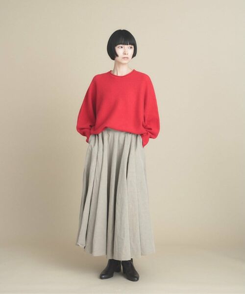cloenc / クロエンス ニット・セーター | 【WEB限定カラーあり】ドルマンスリーブニット 美フォルム 10色展開(レッド(063))