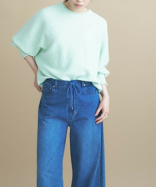 cloenc / クロエンス ニット・セーター | 【WEB限定カラーあり】ドルマンスリーブニット 美フォルム 10色展開(ライトグリーン(920))