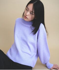 cloenc / クロエンス ニット・セーター | 【美フォルム】ラメハイネックニット