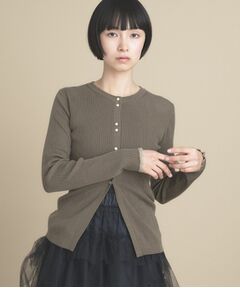 cloenc / クロエンス カーディガン・ボレロ | Relaxy Rich シルクカシミヤ混 リブニットカーディガン
