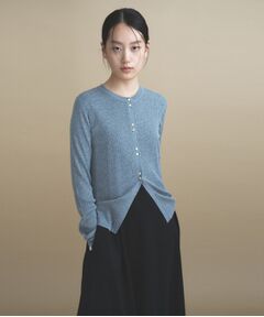 cloenc / クロエンス カーディガン・ボレロ | Relaxy Rich シルクカシミヤ混 リブニットカーディガン