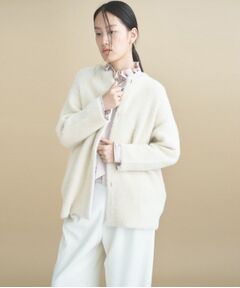 cloenc / クロエンス カーディガン・ボレロ | フェザーヤーンニットカーディガン